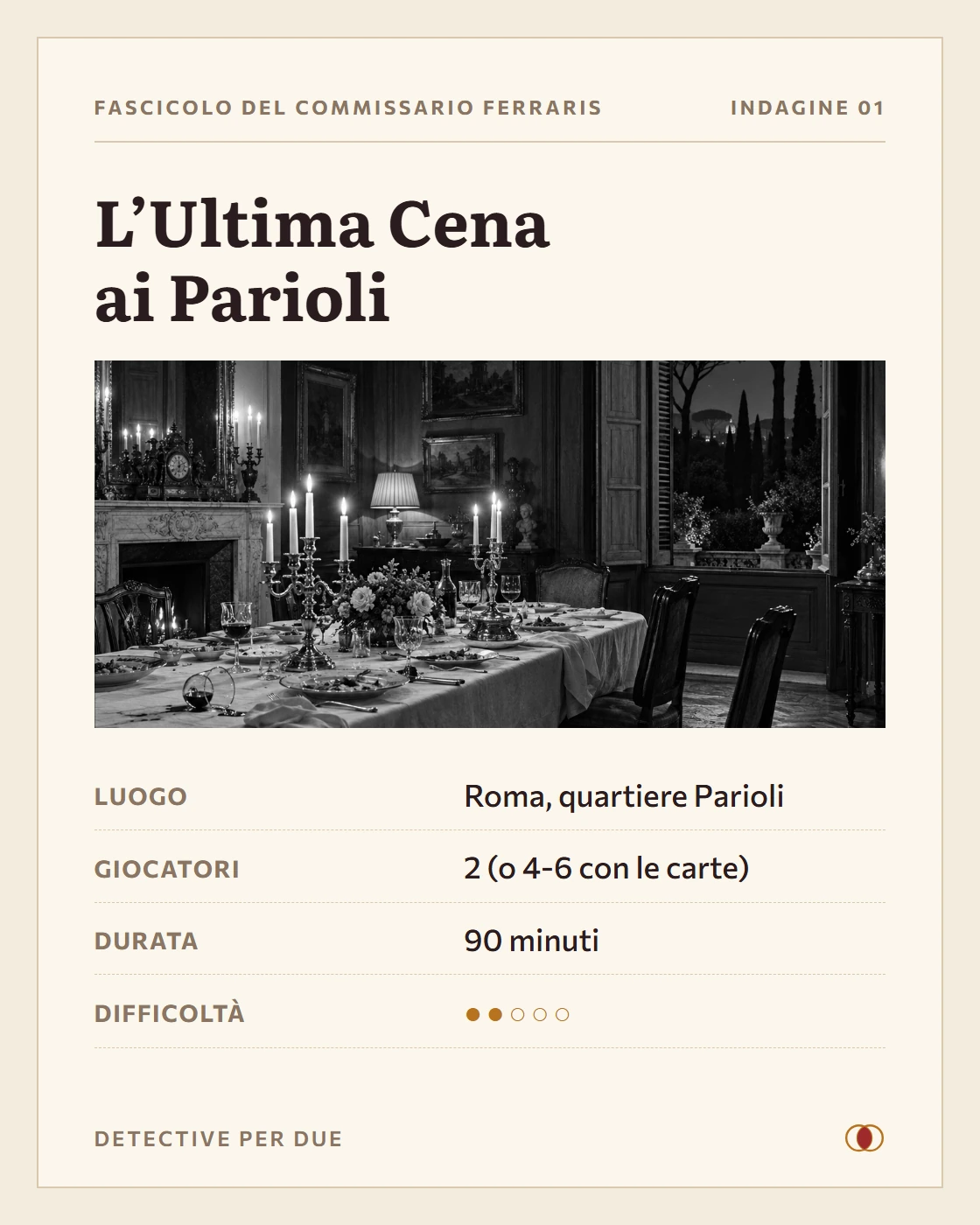 La prima pagina dell’Indagine 1