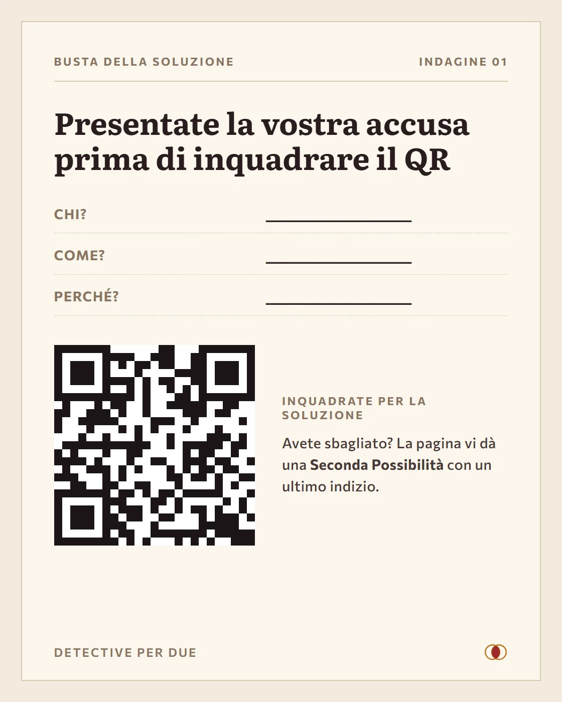 La pagina della soluzione